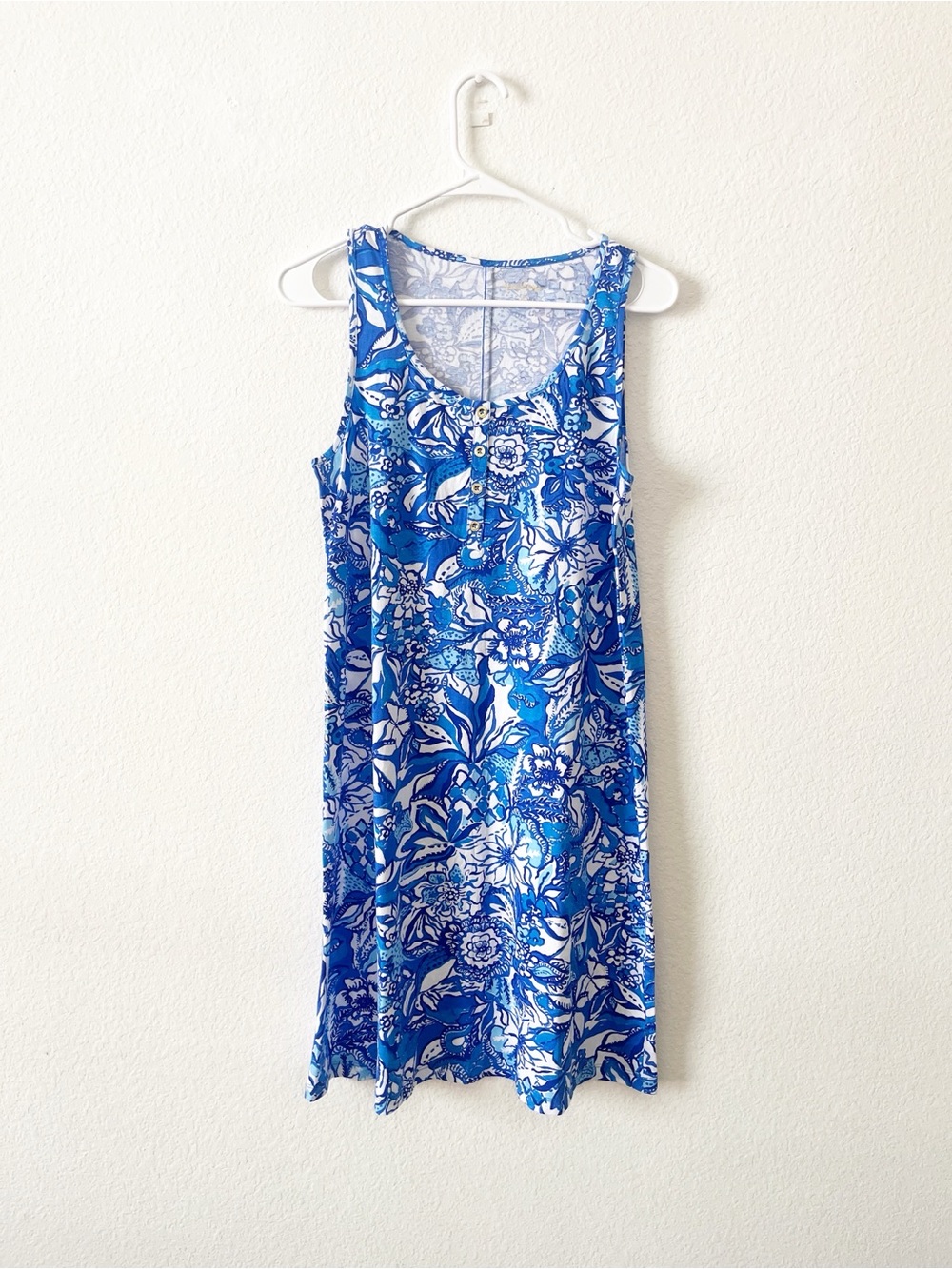 NWOT Lilly Pulitzer Lela Henley Tank Dress Size Small